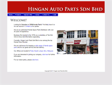 Tablet Screenshot of hinganautoparts.com